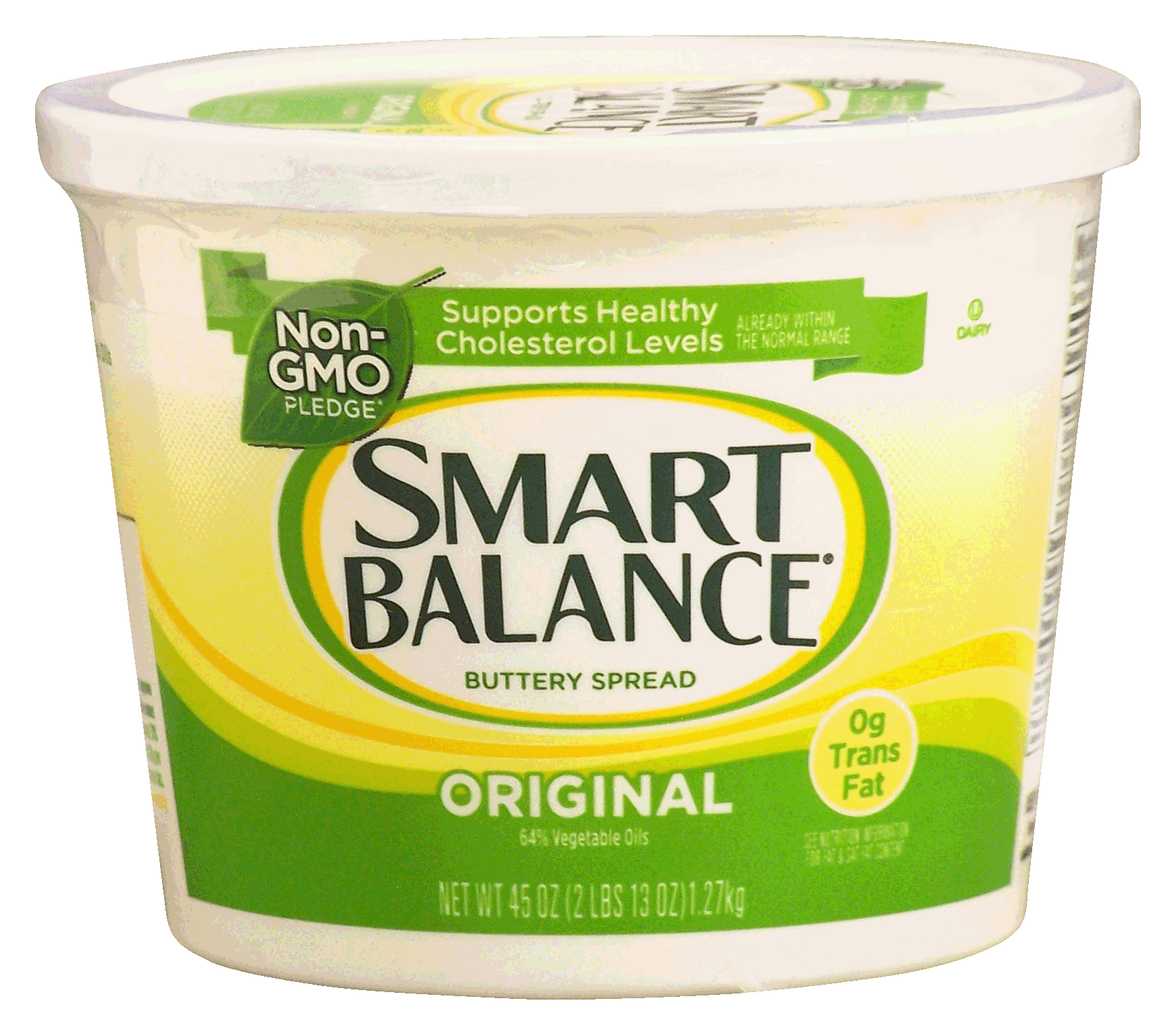 Smart Balance  64% natural vegetable oils buttery spread, no trans fatty acids Full-Size Picture